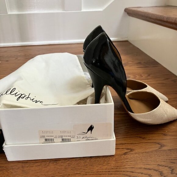 3.1 Phillip Lim, 3 and 1/2 inch, black and white , size 9, d'Orsay heels - Picture 6 of 7